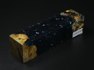 Natural / Blue with Flecks Hybrid Duck Call Blank