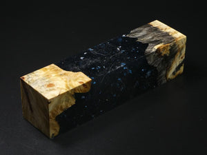 Natural / Blue with Flecks Hybrid Duck Call Blank