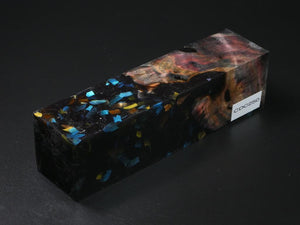 Gray, Rose / Black with Flecks Hybrid Duck Call Blank