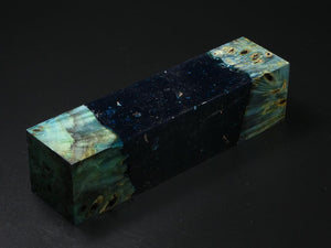 Green / Blue with Flecks Hybrid Duck Call Blank