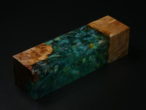 Natural / Clear with Flecks Hybrid Duck Call Blank