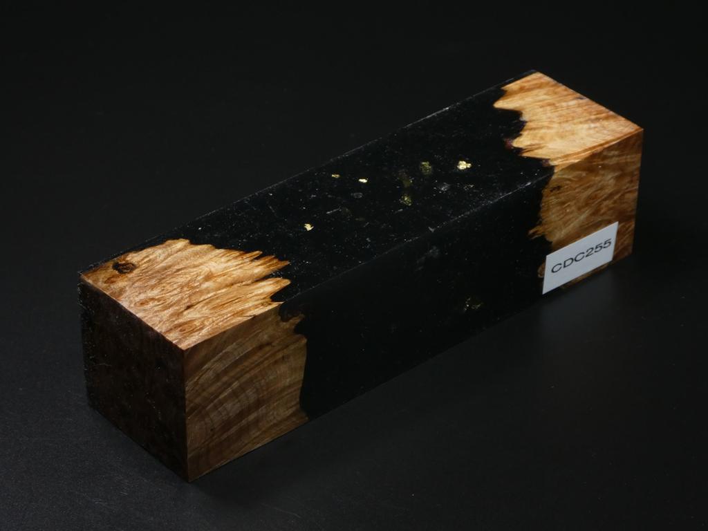 Natural / Black with Flecks Hybrid Duck Call Blank