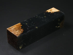 Natural / Black with Flecks Hybrid Duck Call Blank