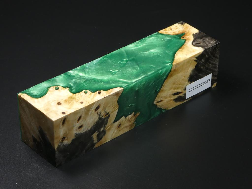 Natural / Green Hybrid Duck Call Blank