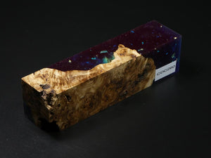 Natural / Blue with Flecks Hybrid Duck Call Blank