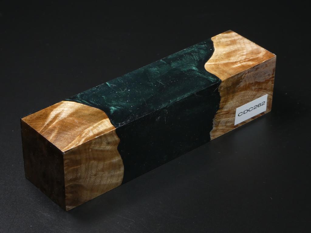 Natural / Green Hybrid Duck Call Blank