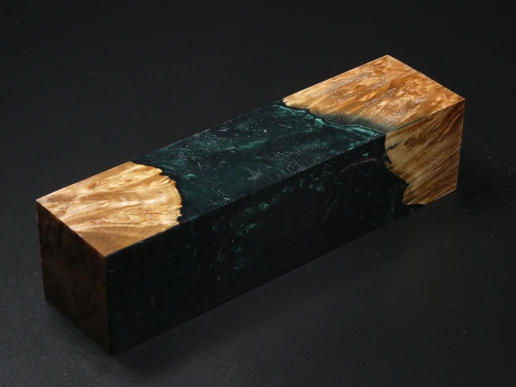 Natural / Green Hybrid Duck Call Blank