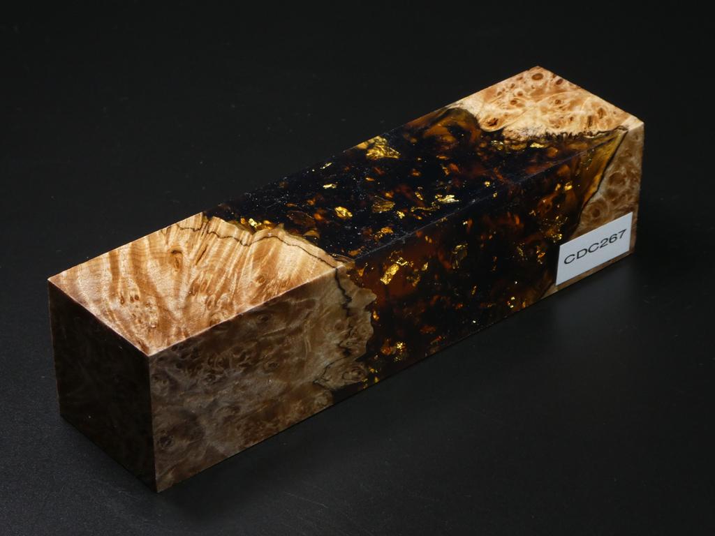 Natural / Amber with Flecks Hybrid Duck Call Blank