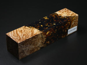 Natural / Amber with Flecks Hybrid Duck Call Blank