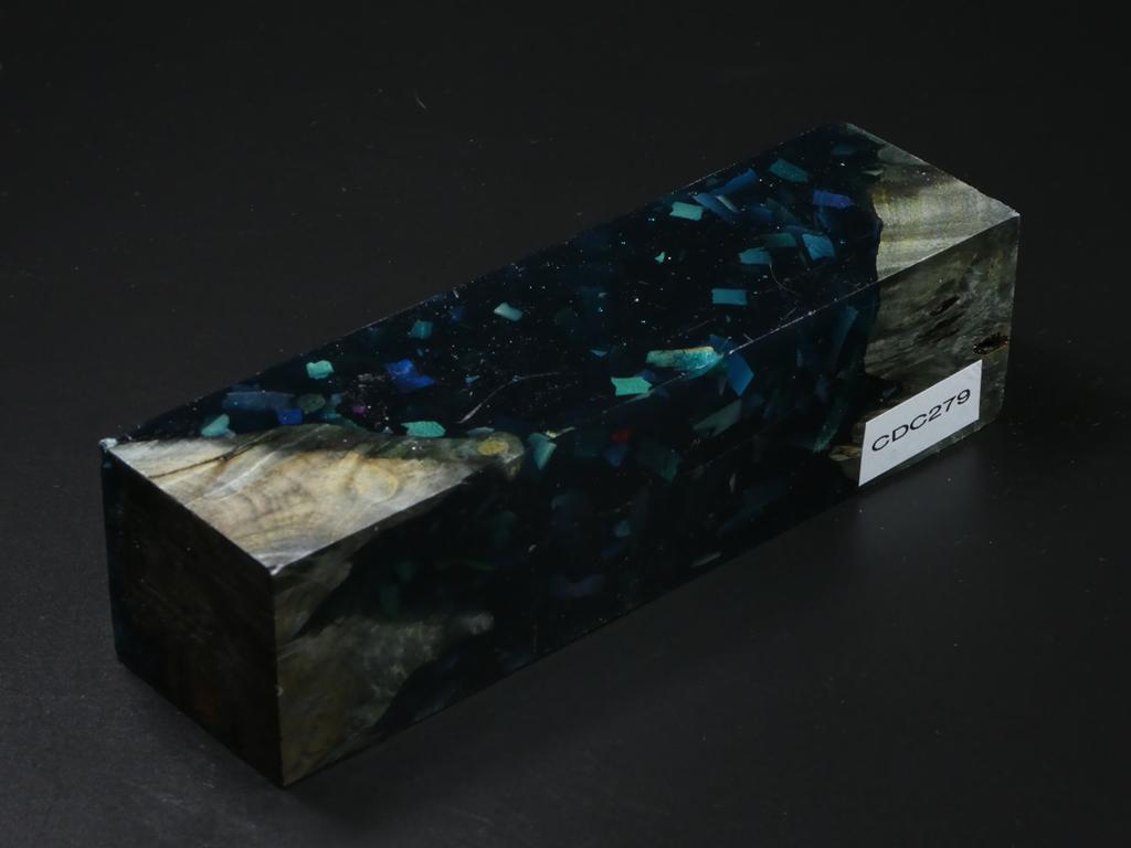 Green / Green with Flecks Hybrid Duck Call Blank