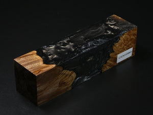Natural / Gray Hybrid Duck Call Blank