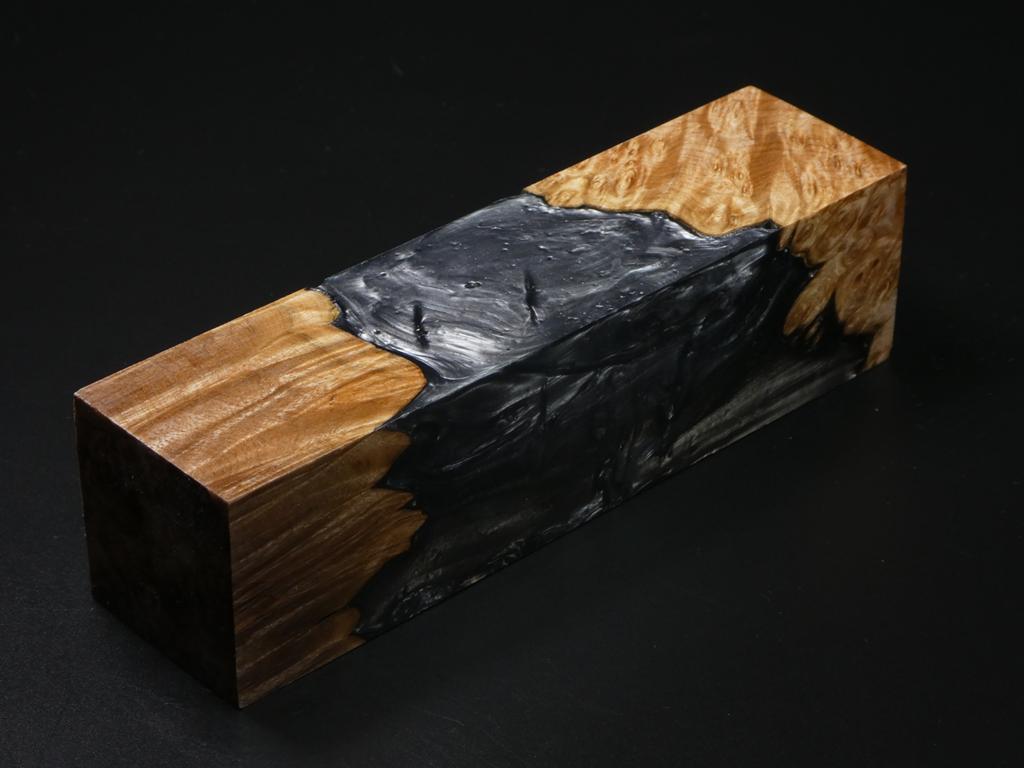 Natural / Gray Hybrid Duck Call Blank