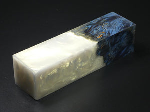 Blue / White Hybrid Duck Call Blank