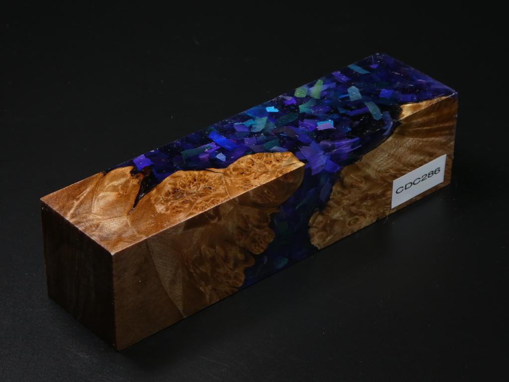 Natural / Purple with Flecks Hybrid Duck Call Blank