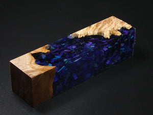 Natural / Purple with Flecks Hybrid Duck Call Blank