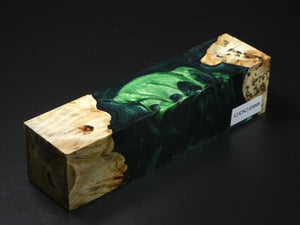 Natural / Green & Black Hybrid Duck Call Blank