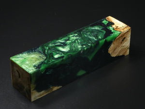 Natural / Green & Black Hybrid Duck Call Blank