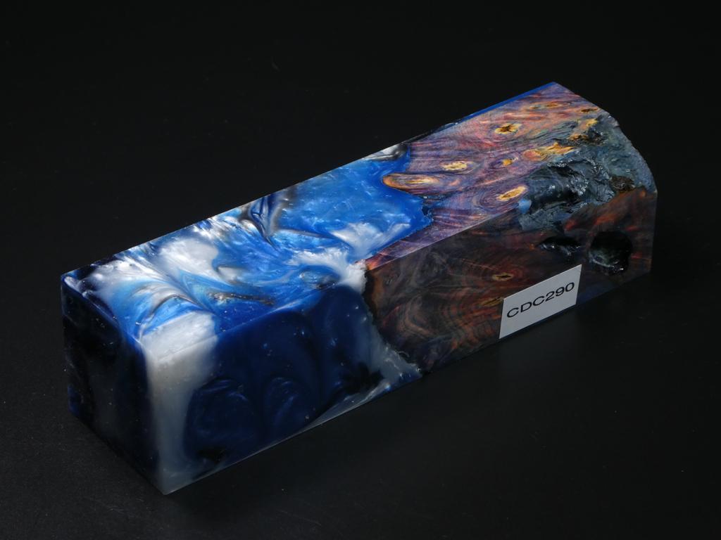 Multi / Blue, White, Black Hybrid Duck Call Blank