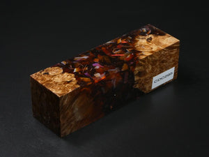 Natural / Orange with Flecks Hybrid Duck Call Blank