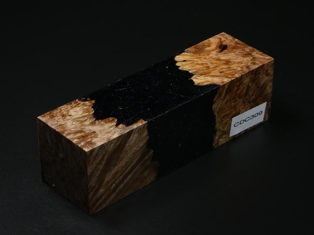 Natural / Purple Hybrid Duck Call Blank