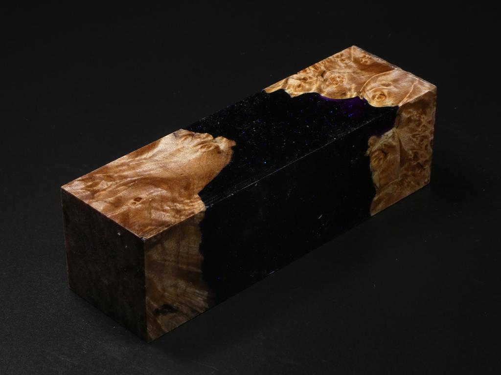 Natural / Purple Hybrid Duck Call Blank