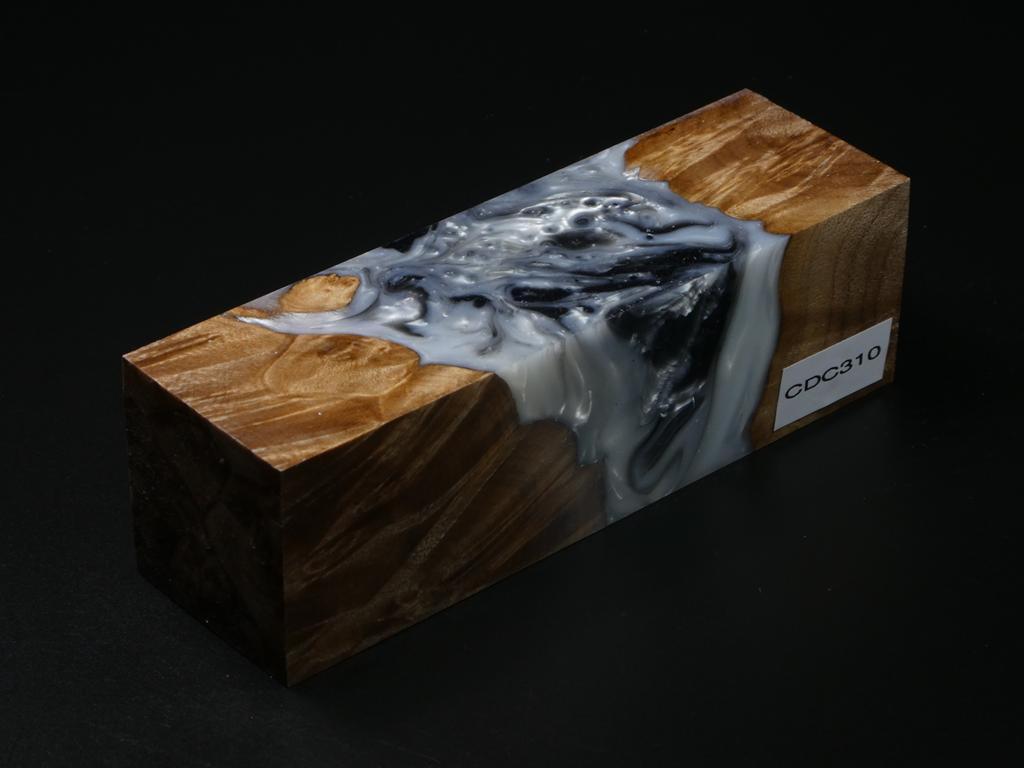 Natural / White & Black Hybrid Duck Call Blank