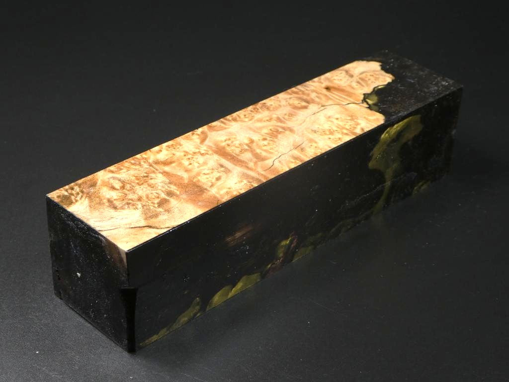 Natural / Brown & Gold Hybrid Duck Call Blank
