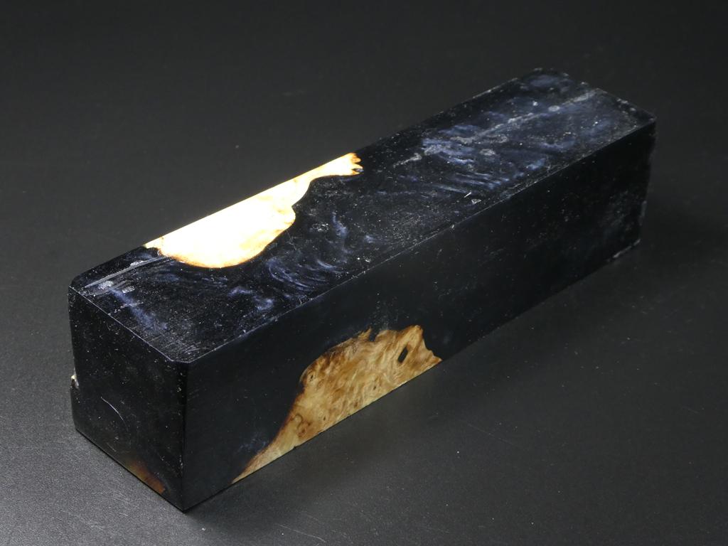 Natural / Gray Hybrid Duck Call Blank
