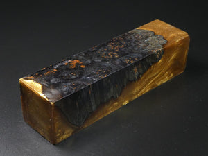 Gray / Gold Hybrid Duck Call Blank