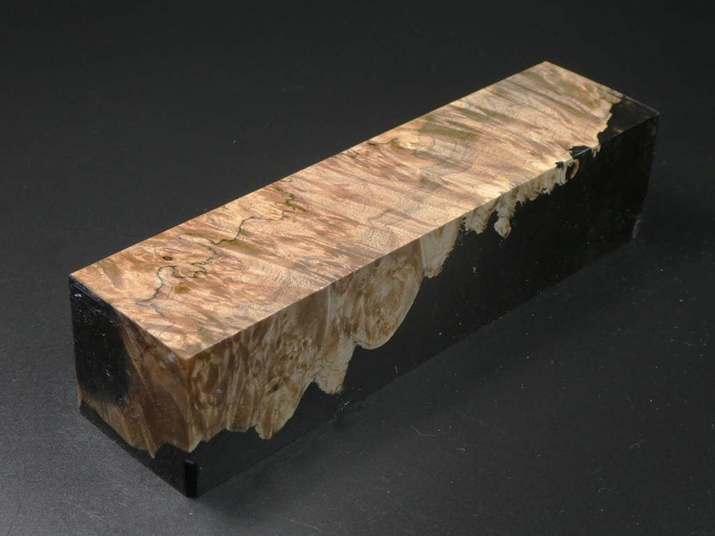 Natural / Brown & Gold Hybrid Duck Call Blank