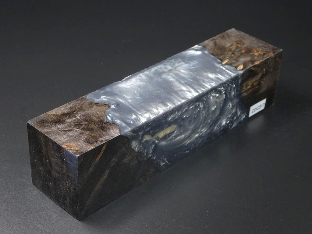 Gray / Silver Hybrid Duck Call Blank