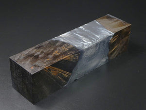 Gray / Silver Hybrid Duck Call Blank