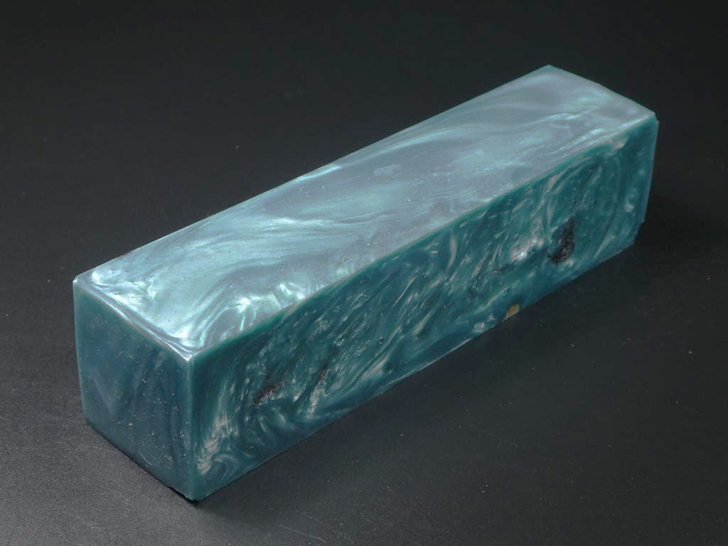 Green / Aquamarine Hybrid Duck Call Blank