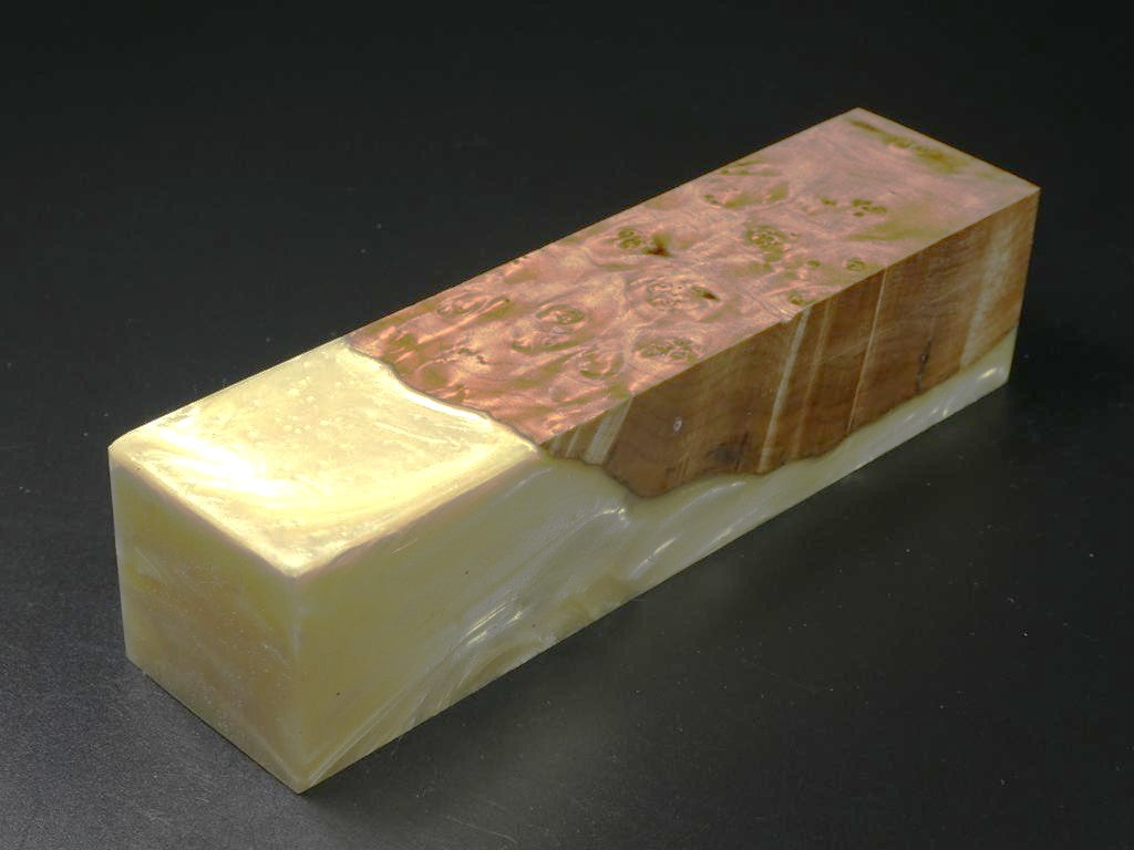 Natural /  Ivory Hybrid Duck Call Blank