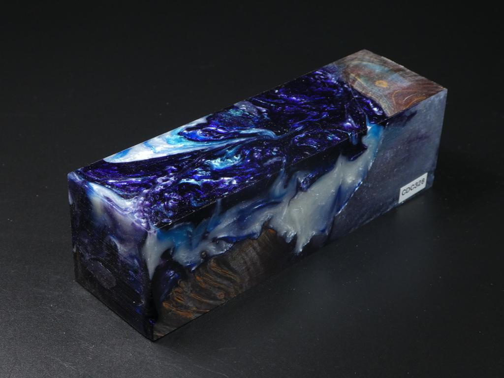 Purple, Blue / Purple, Blue, White Hybrid Duck Call Blank