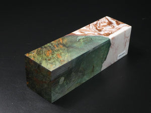 Green / White, Copper Hybrid Duck Call Blank