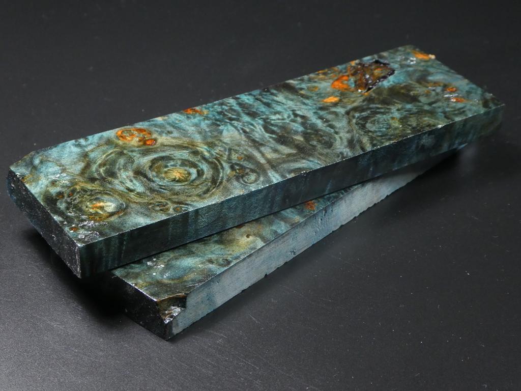 Green Stabilized Knife Maple Knife Scales