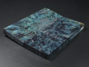 Teal Stabilized Knife Maple Knife Scales