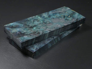 Teal Stabilized Knife Maple Knife Scales