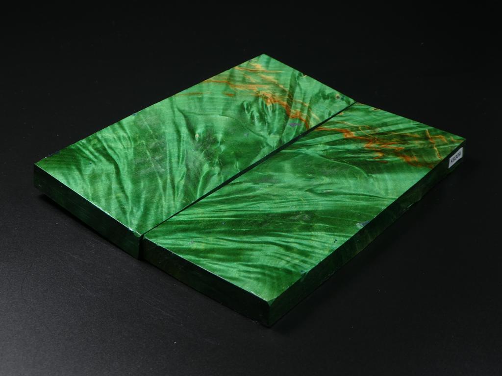 Green Stabilized Knife Maple Knife Scales