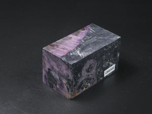 Purple / Silver & Black Hybrid Bottle Stopper Blank