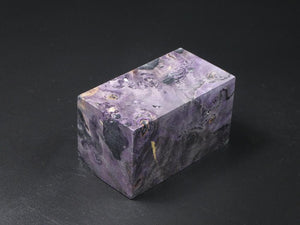 Purple / Silver & Black Hybrid Bottle Stopper Blank