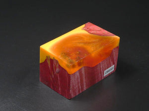 Red / Orange Hybrid Bottle Stopper Blank