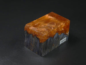Gray / Copper Hybrid Bottle Stopper Blank