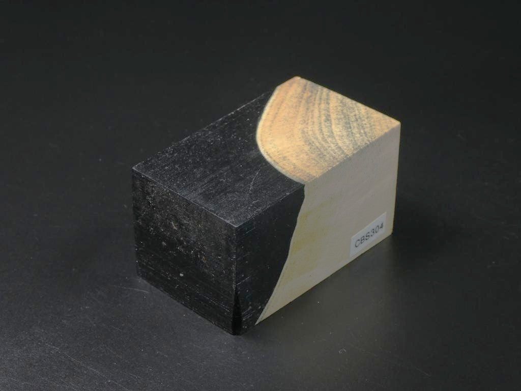 Natural / Black Hybrid Bottle Stopper Blank