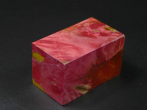 Red / Orange Hybrid Bottle Stopper Blank