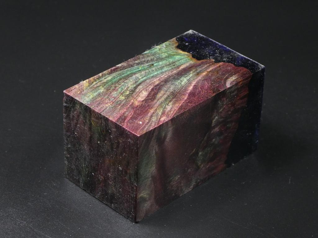 Green / Purple Hybrid Bottle Stopper Blank