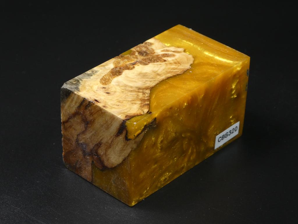 Natural / Yellow Hybrid Bottle Stopper Blank