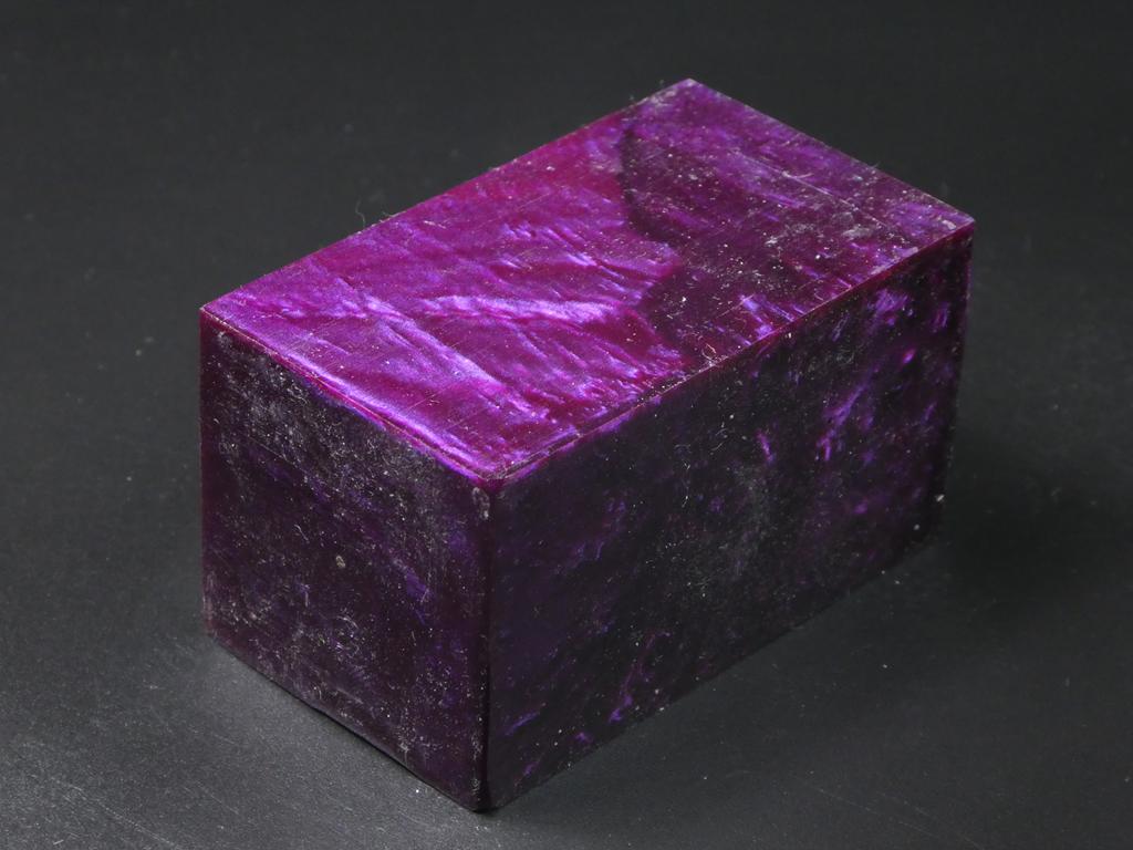 Natural / Purple Hybrid Bottle Stopper Blank