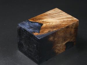 Natural / Gray Hybrid Bottle Stopper Blank